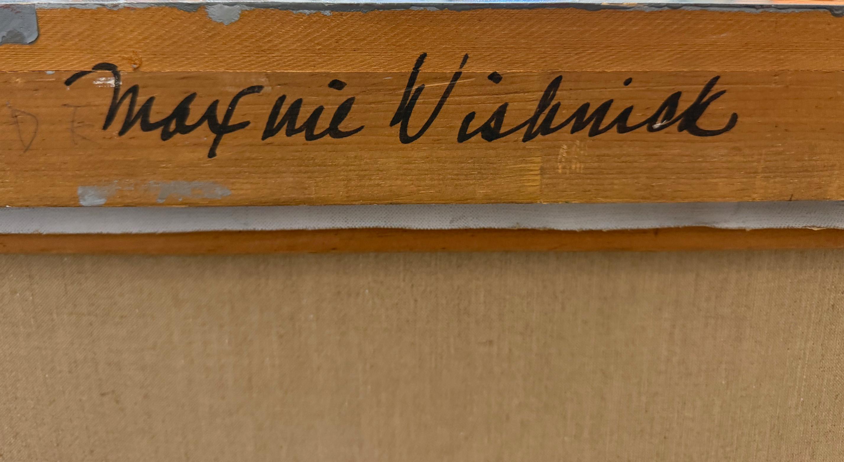 Overscale Hard-Edge Abstract Painting after Ilya Bolotowsky, Signed Whiniak im Angebot 1