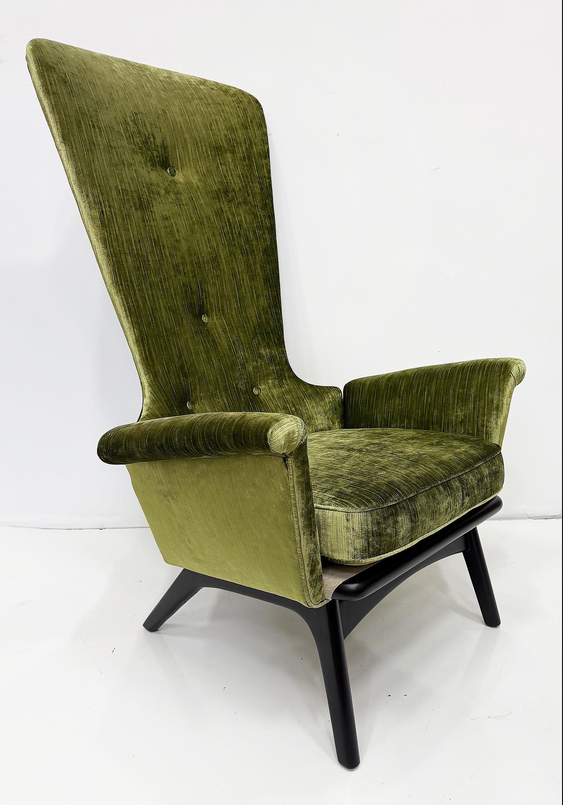 Adrian Pearsall Loungesessel aus der Mitte der 1950er Jahre, neu gepolstert im Angebot 3