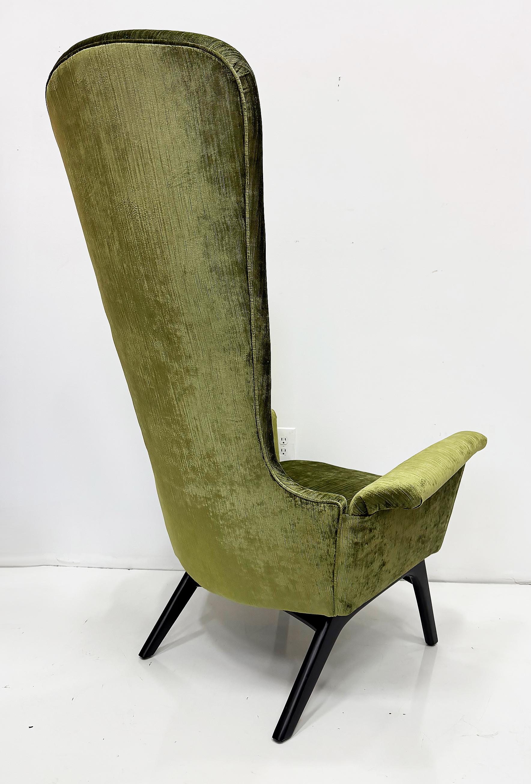 Adrian Pearsall Loungesessel aus der Mitte der 1950er Jahre, neu gepolstert im Angebot 1