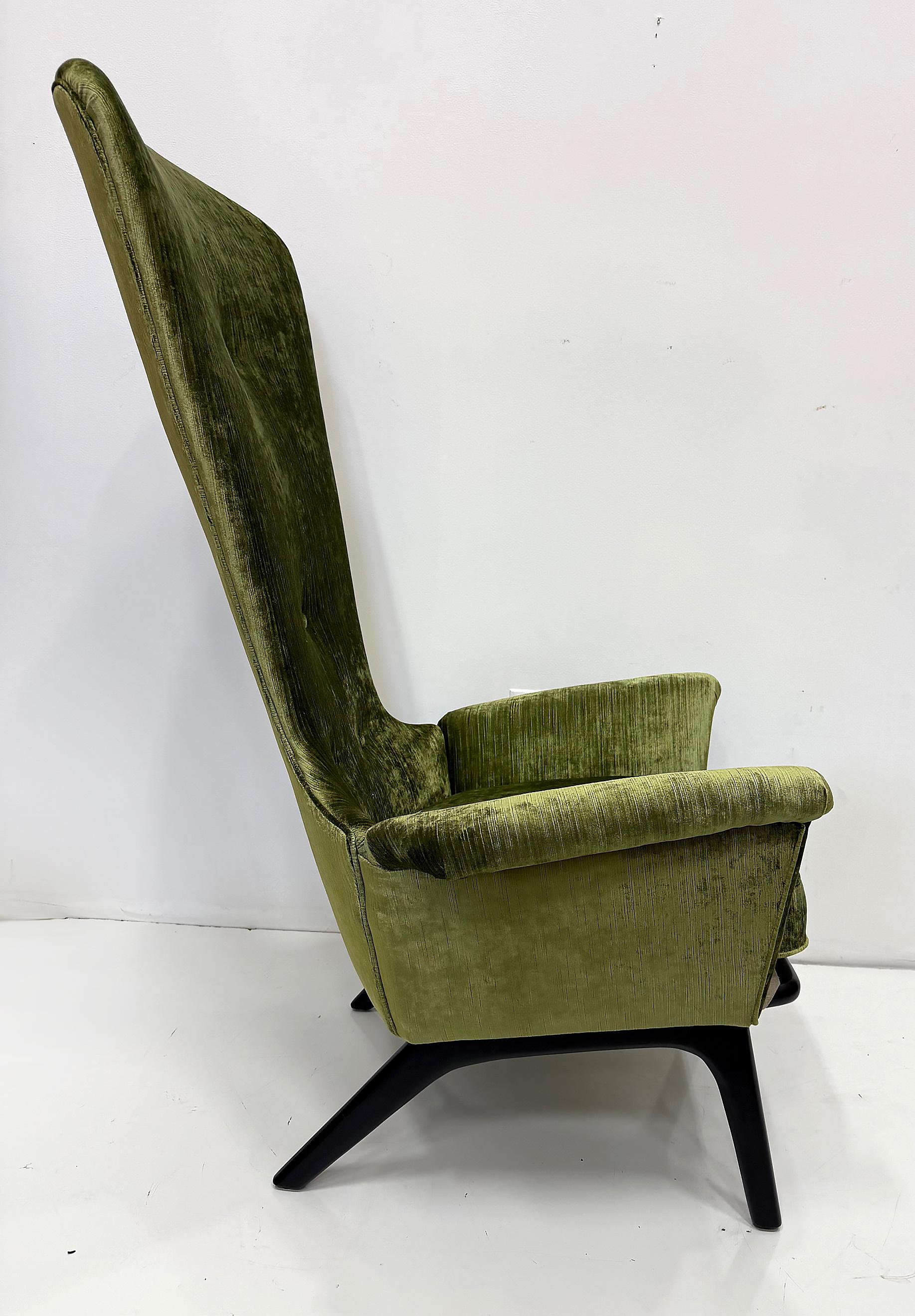 Adrian Pearsall Loungesessel aus der Mitte der 1950er Jahre, neu gepolstert im Angebot 2