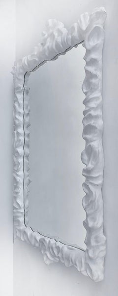 Overscale Oly Studios Cast Resin Klemm Mirror in a Plaster Finish