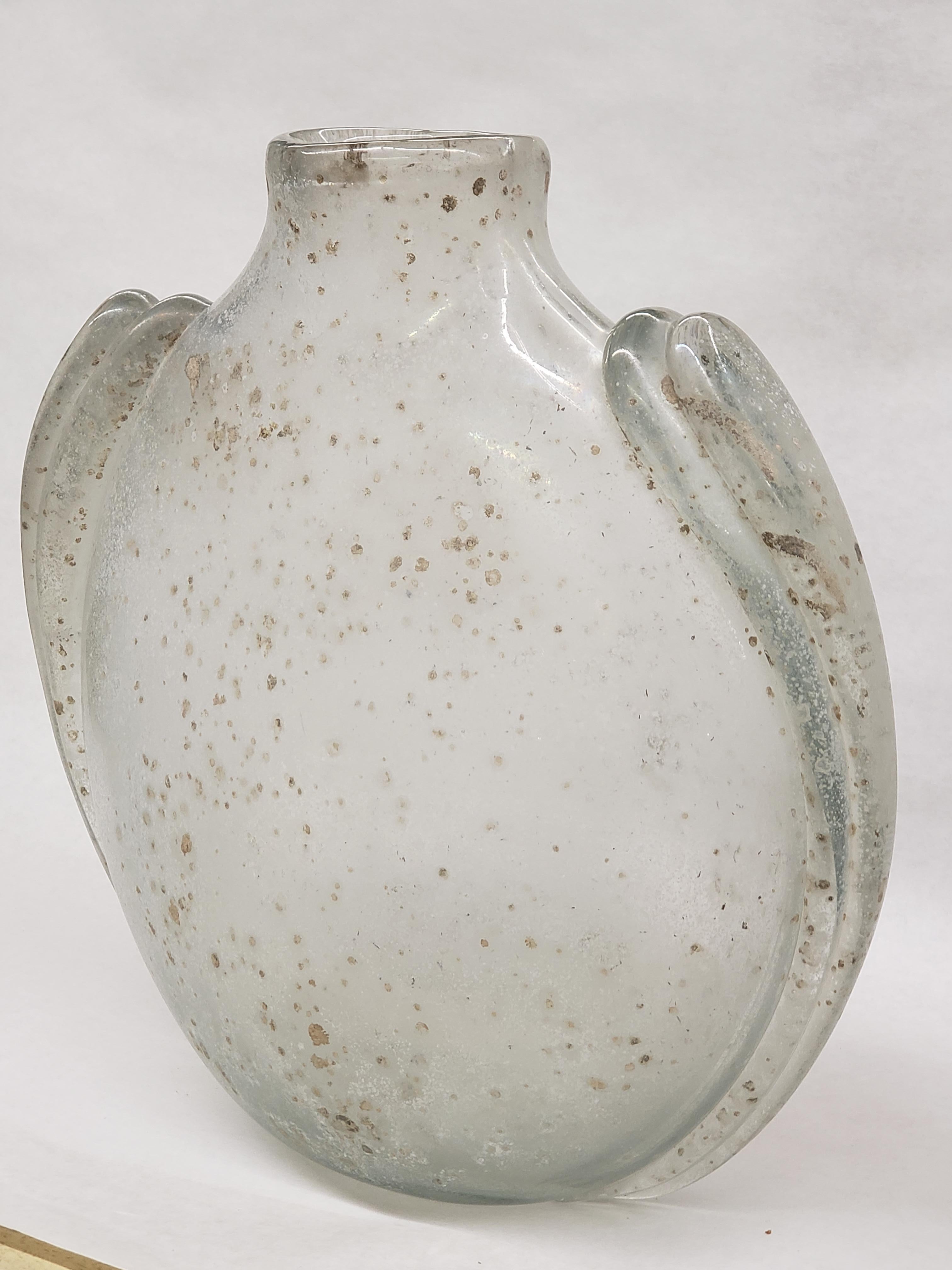 Übergroße Scavo-Vase von Barbini (Art déco) im Angebot