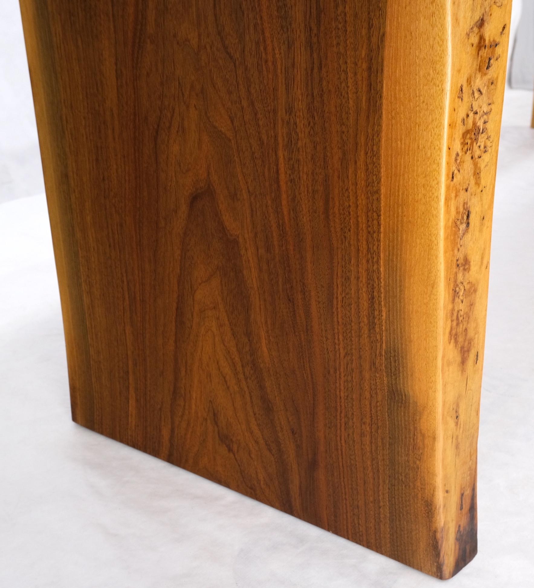 Oversize Live Edge Dining Farm Conference Solid Oiled Walnut Table 5