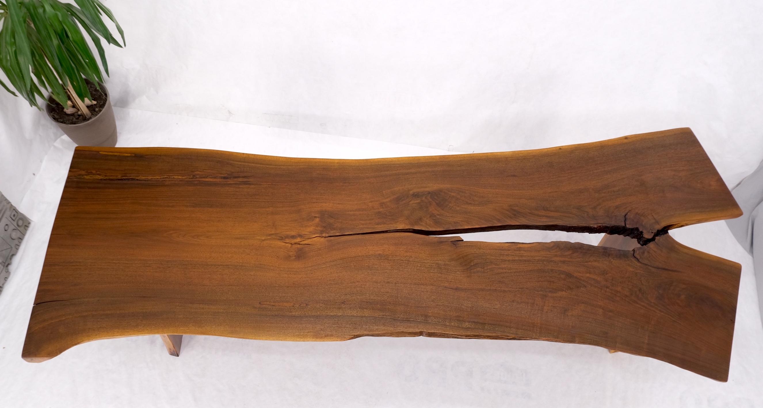 Oversize Live Edge Dining Farm Conference Solid Oiled Walnut Table 9