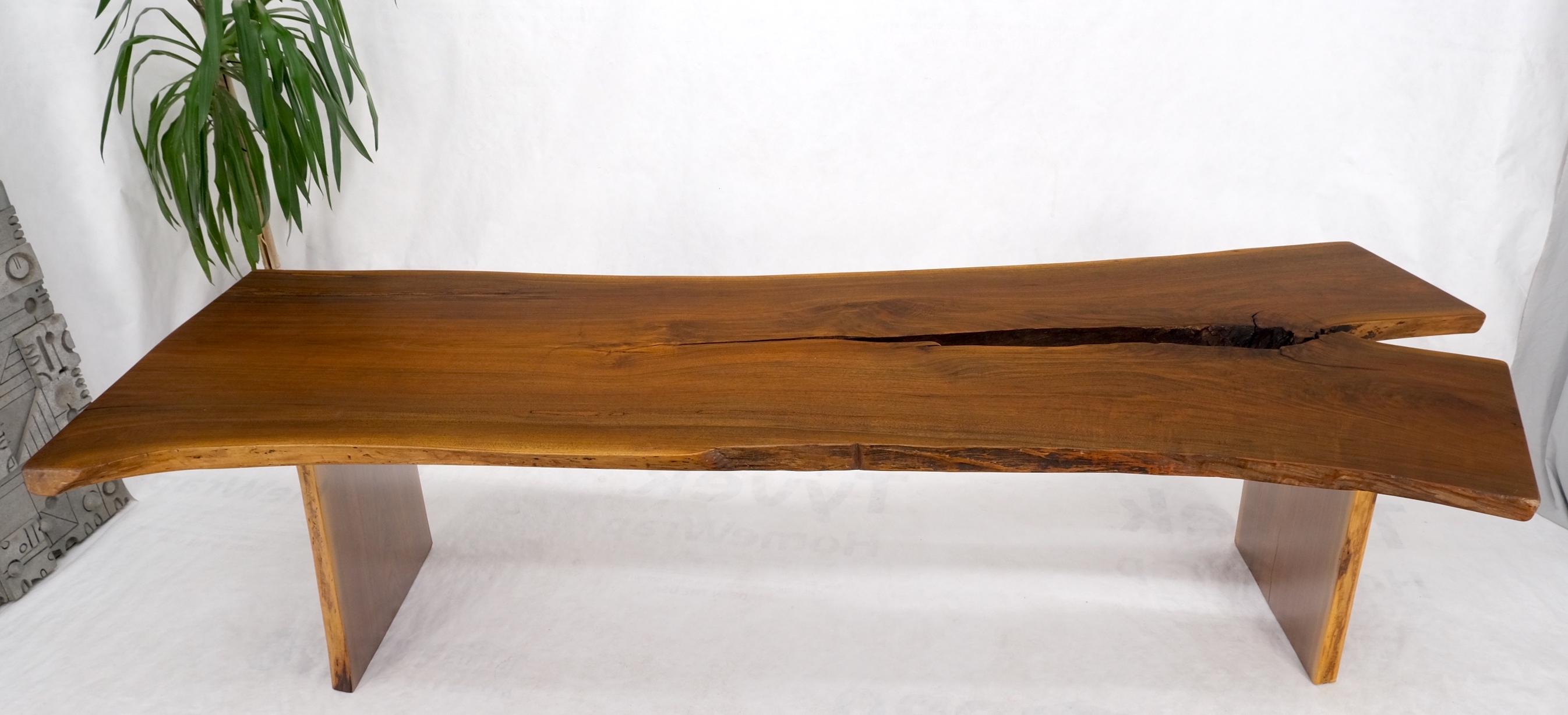 Oversize Live Edge Dining Farm Conference Solid Oiled Walnut Table 11