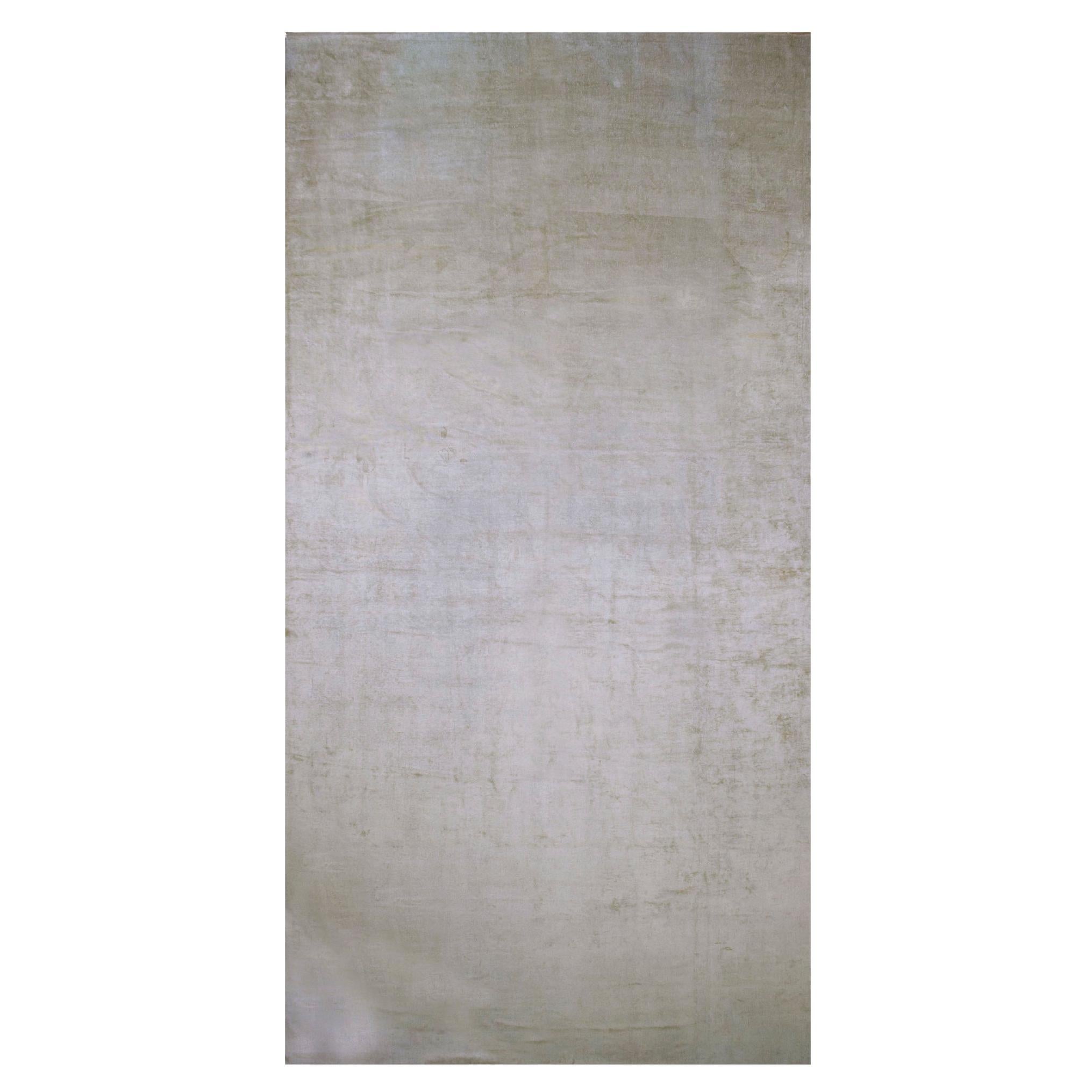 Oversize Antique Circa 1900 Silver Turkish Hand Knotted Oushak Rug 17'10 x 22'10