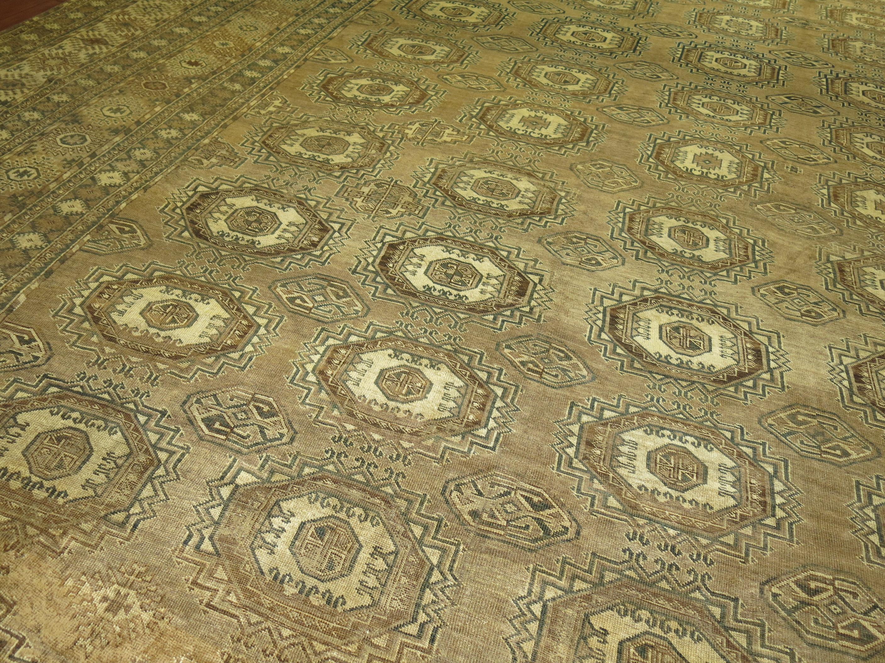 Tribal Oversize Antique Ersari Carpet 11