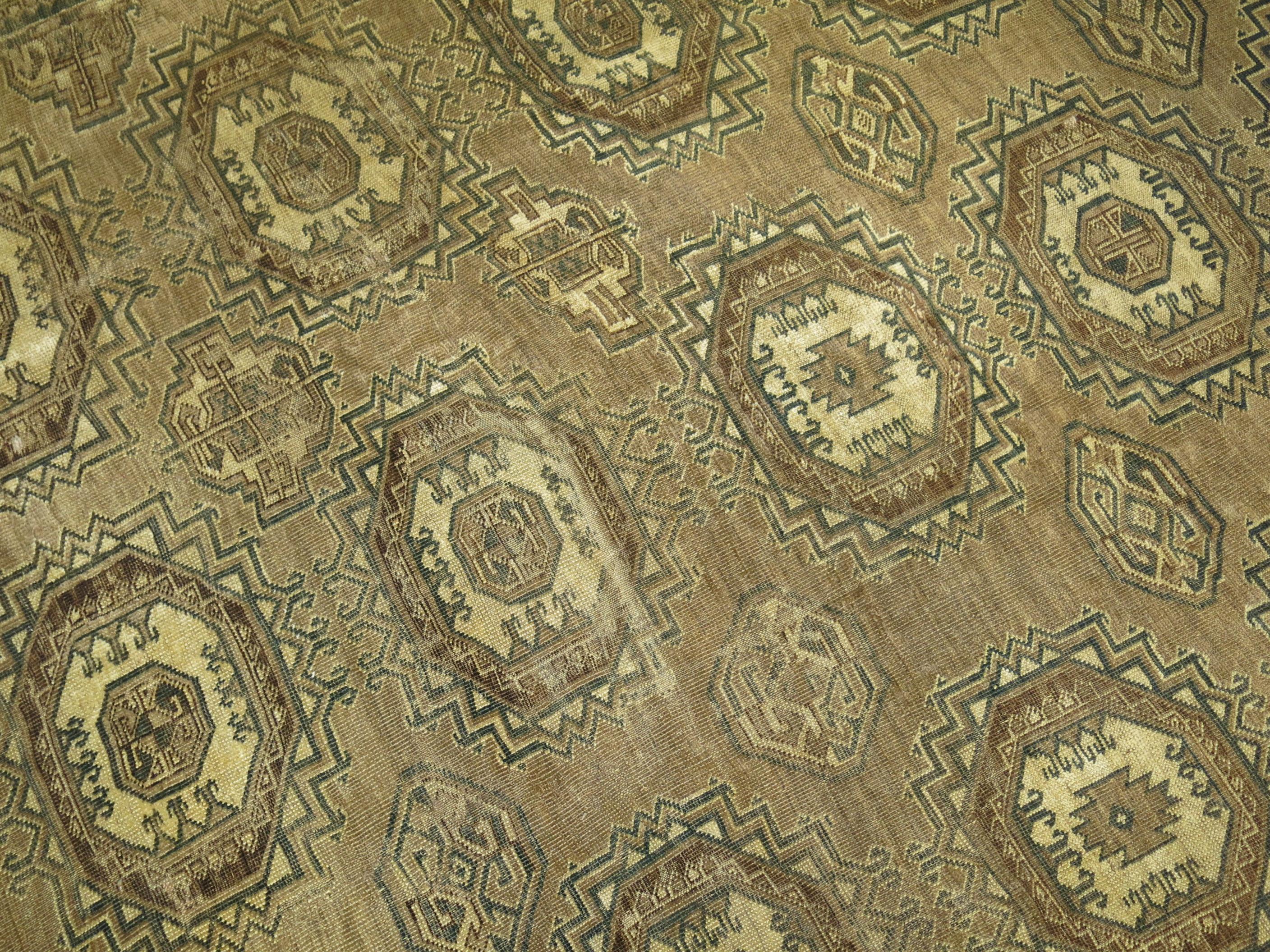 20th Century Tribal Oversize Antique Ersari Carpet For Sale