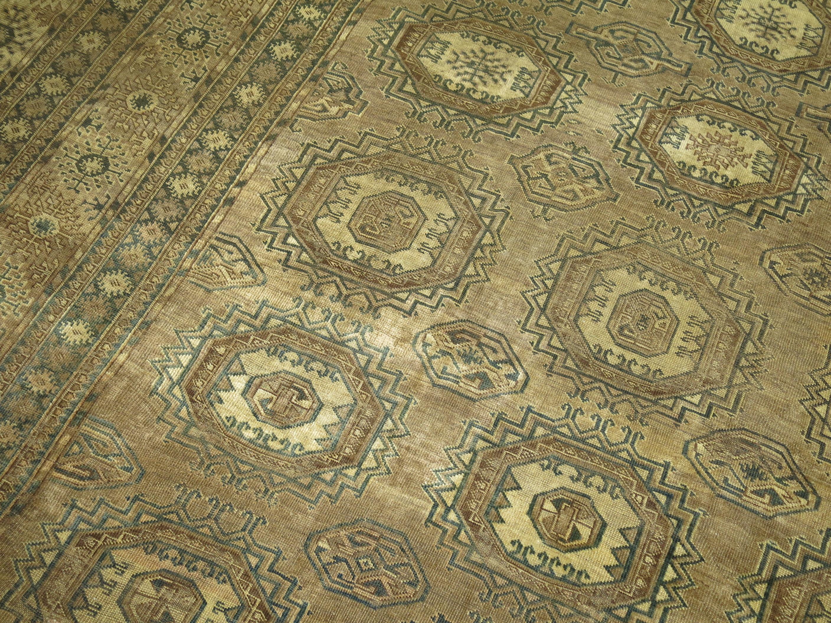 Wool Tribal Oversize Antique Ersari Carpet