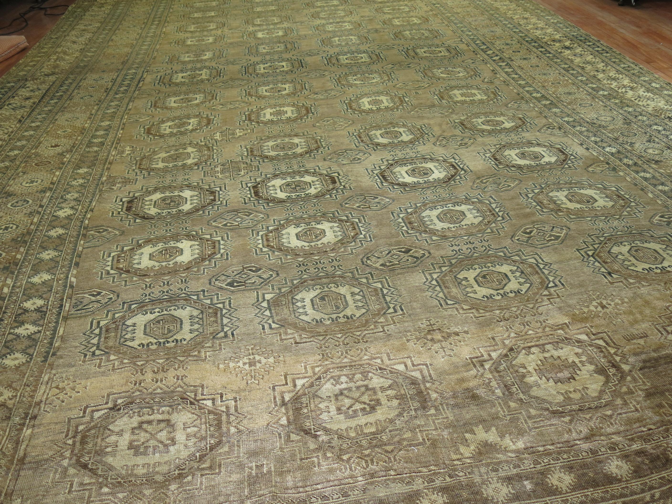 Tribal Oversize Antique Ersari Carpet For Sale 5