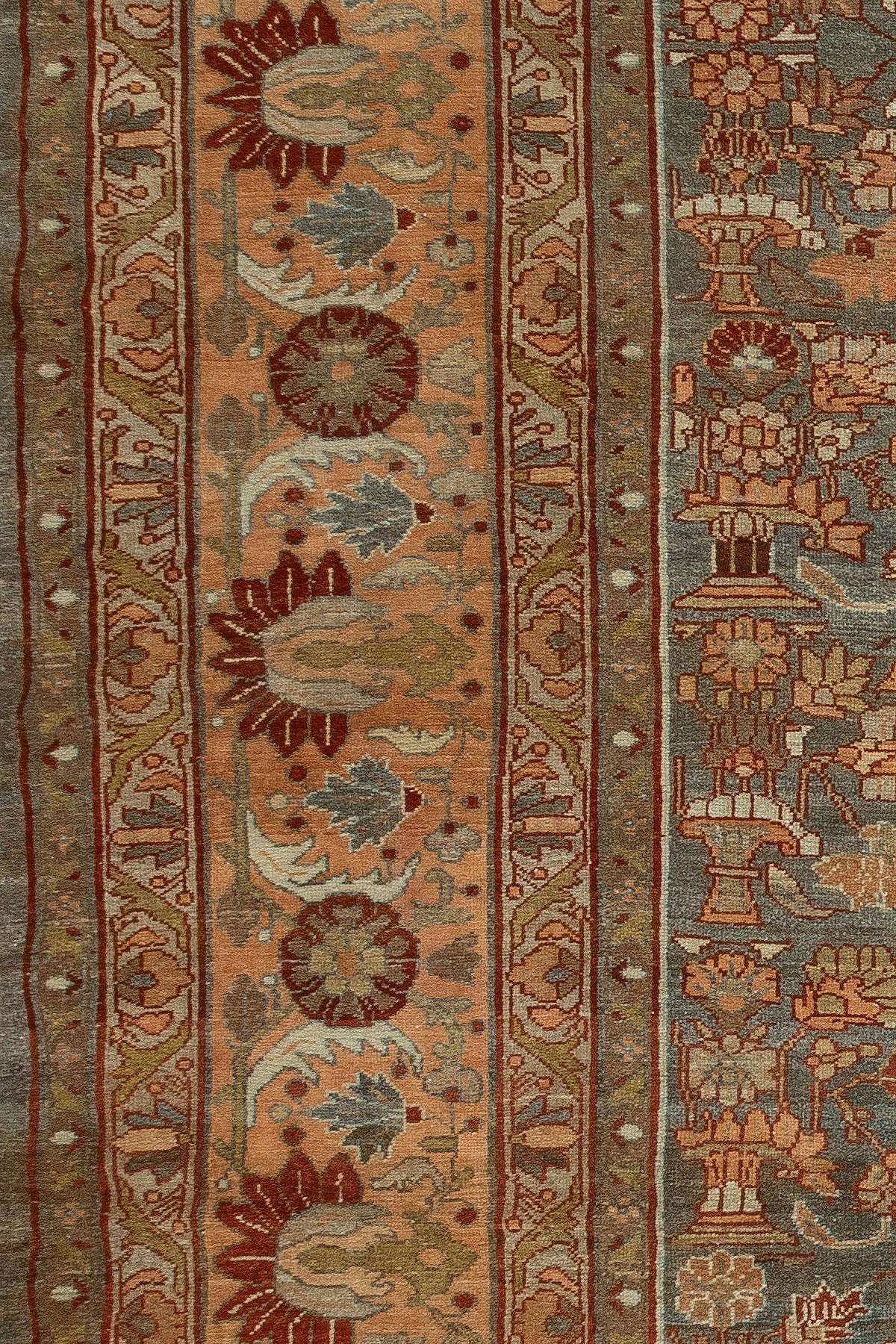 Hand-Knotted Oversize Antique Malayer Rug For Sale