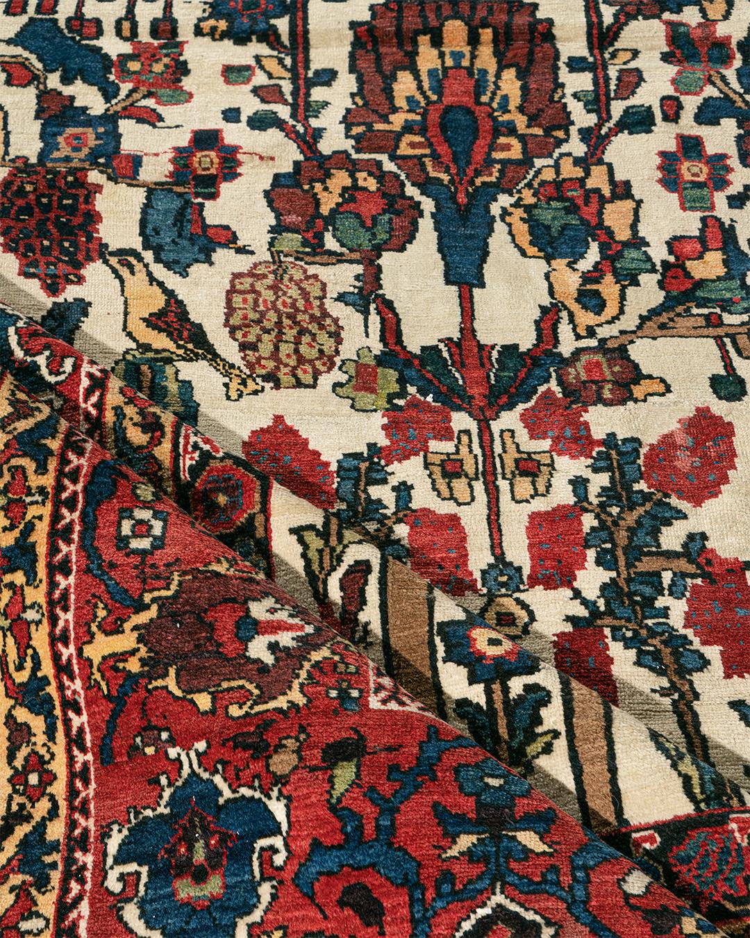 Oversize Antique Persian Baktiari Rug, circa 1890  12' x 18'10 For Sale 9