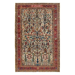 Tapis persan Baktiari ancien surdimensionné, vers 1890  12' x 18'10 pouces