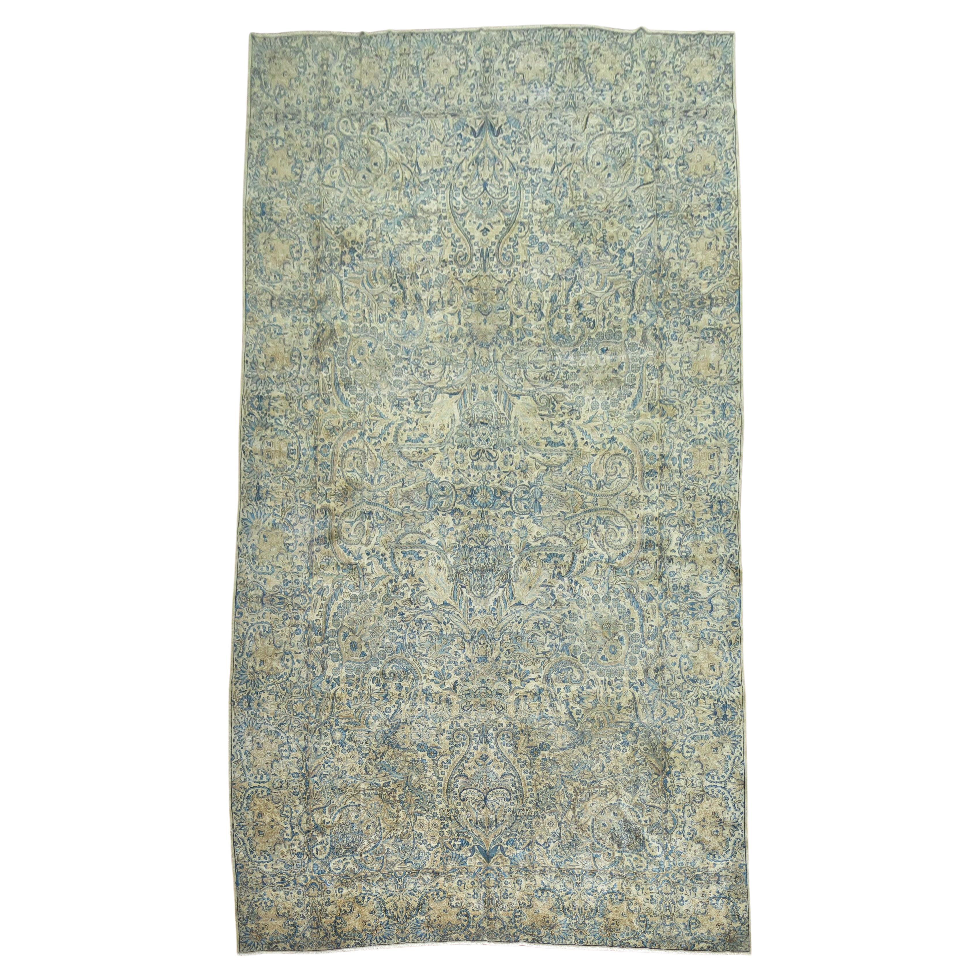 Oversize Antique Persian Kerman Carpet 
