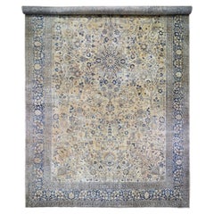 Oversize Antique Persian Khorasan Even Wear Hand Knotted Oriental Rug