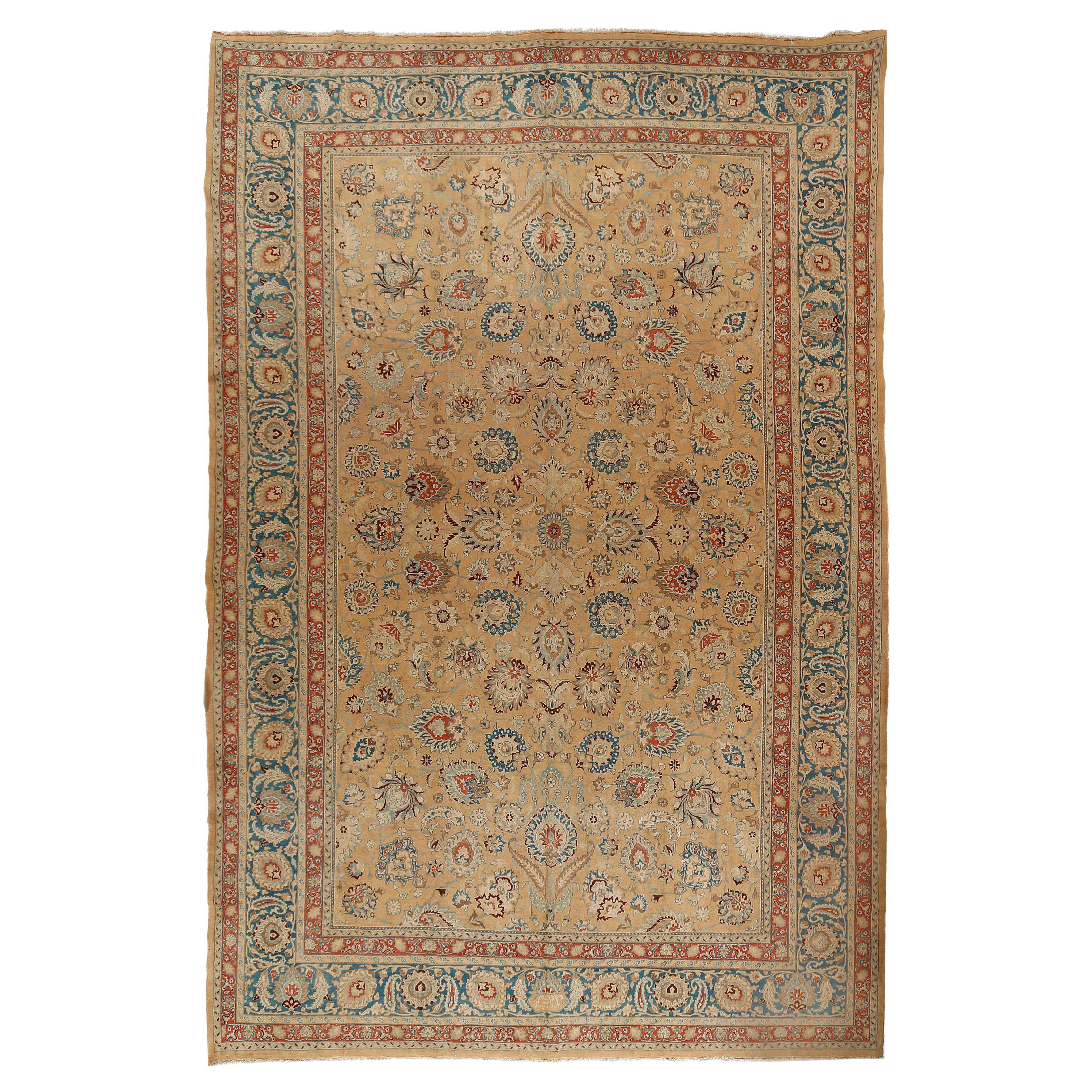 Oversize Antique Persian Meshad Rug  12' x 18'3 For Sale