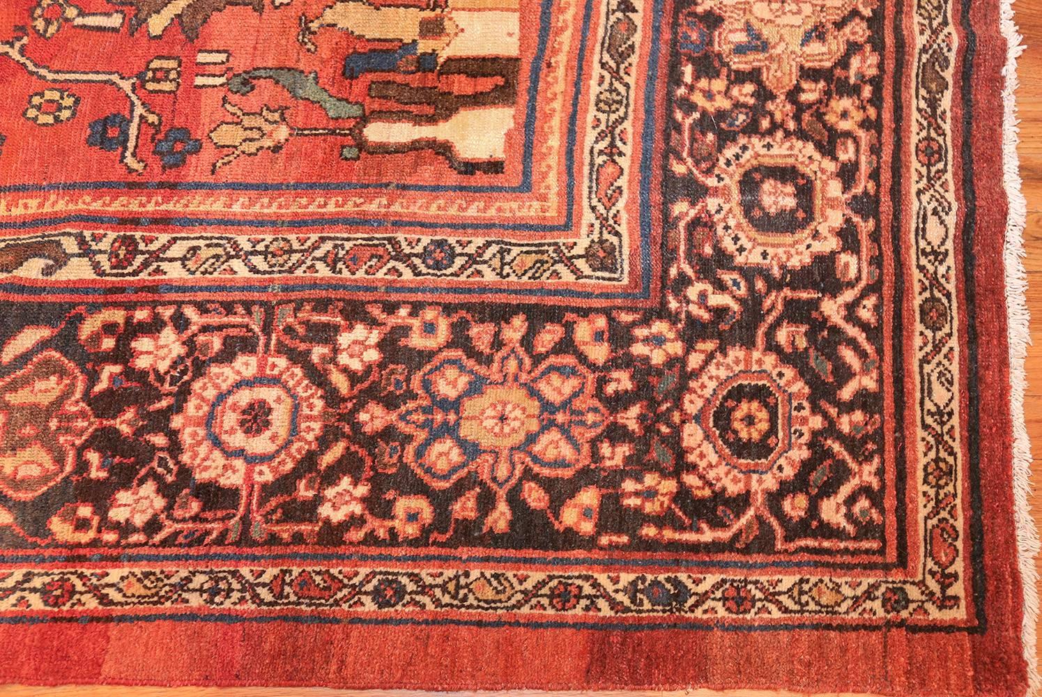 Hand-Knotted Antique Persian Sultanabad Rug. Size: 13 ft 6 in x 23 ft For Sale