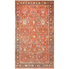 Oversize Antique Persian Sultanabad Rug. Size: 13 ft 6 in x 23 ft