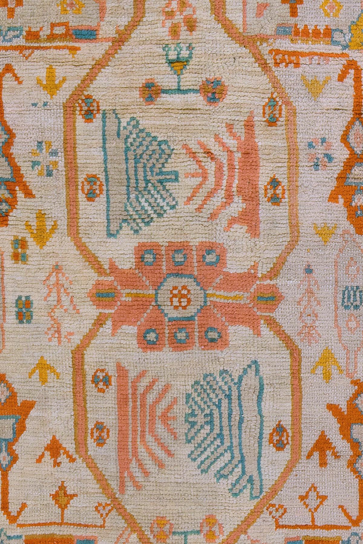 20th Century Oversize Antique Turkish Oushak Decorative Rug