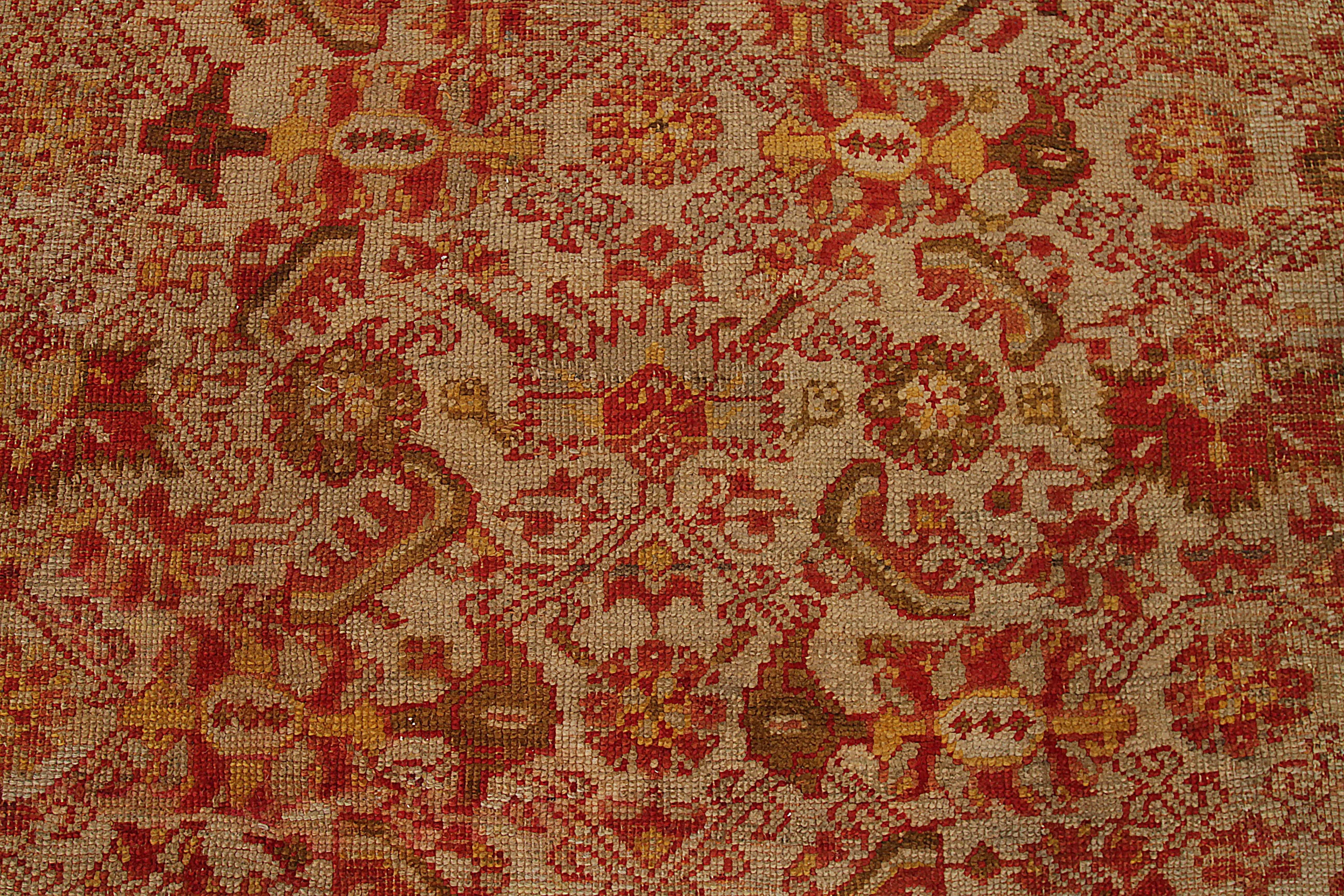 20th Century Oversize Antique Turkish Oushak Rug For Sale