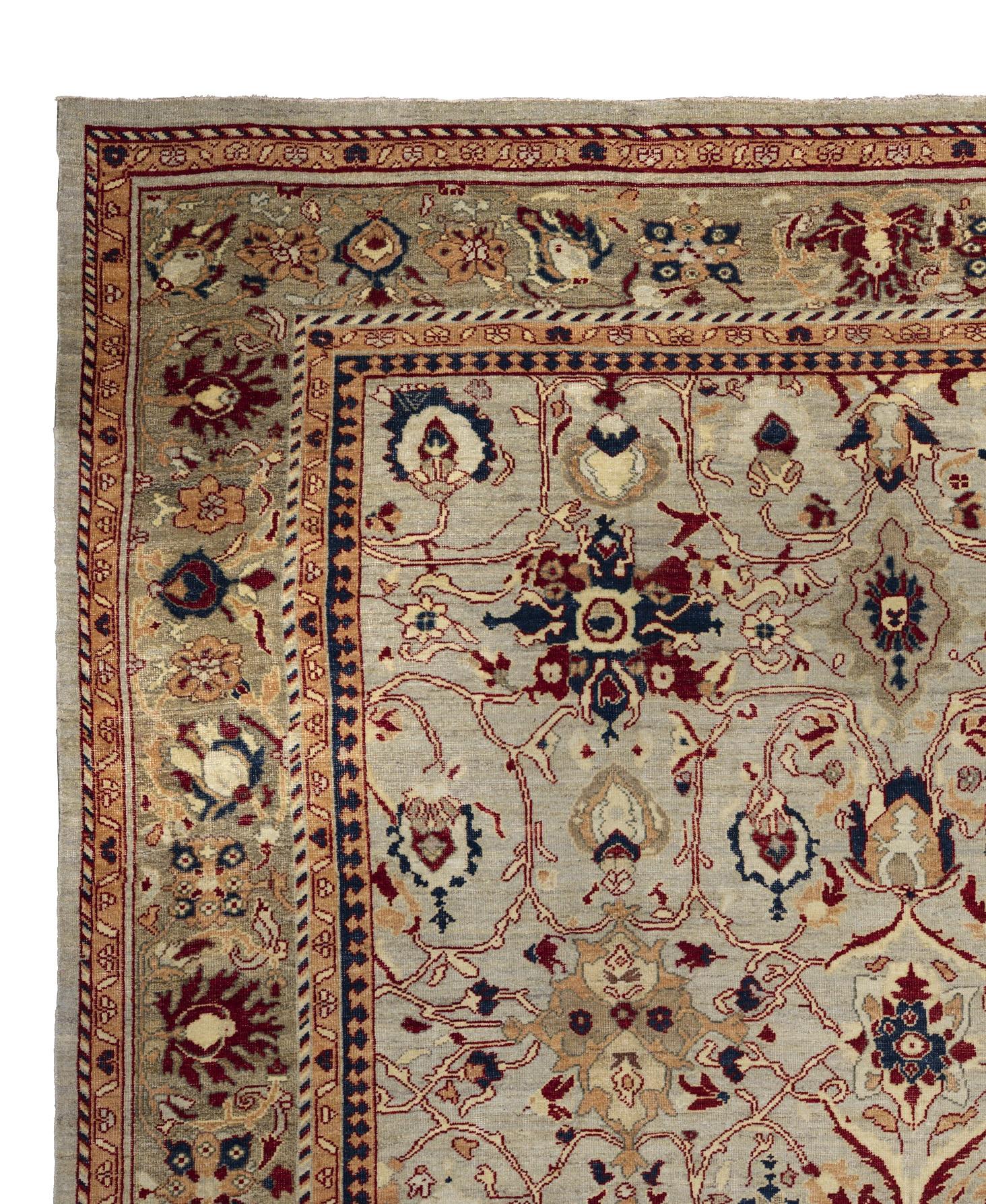 Tessuto a mano Tappeto Oversize 11 ft x 15 ft - Stile Oushak in vendita