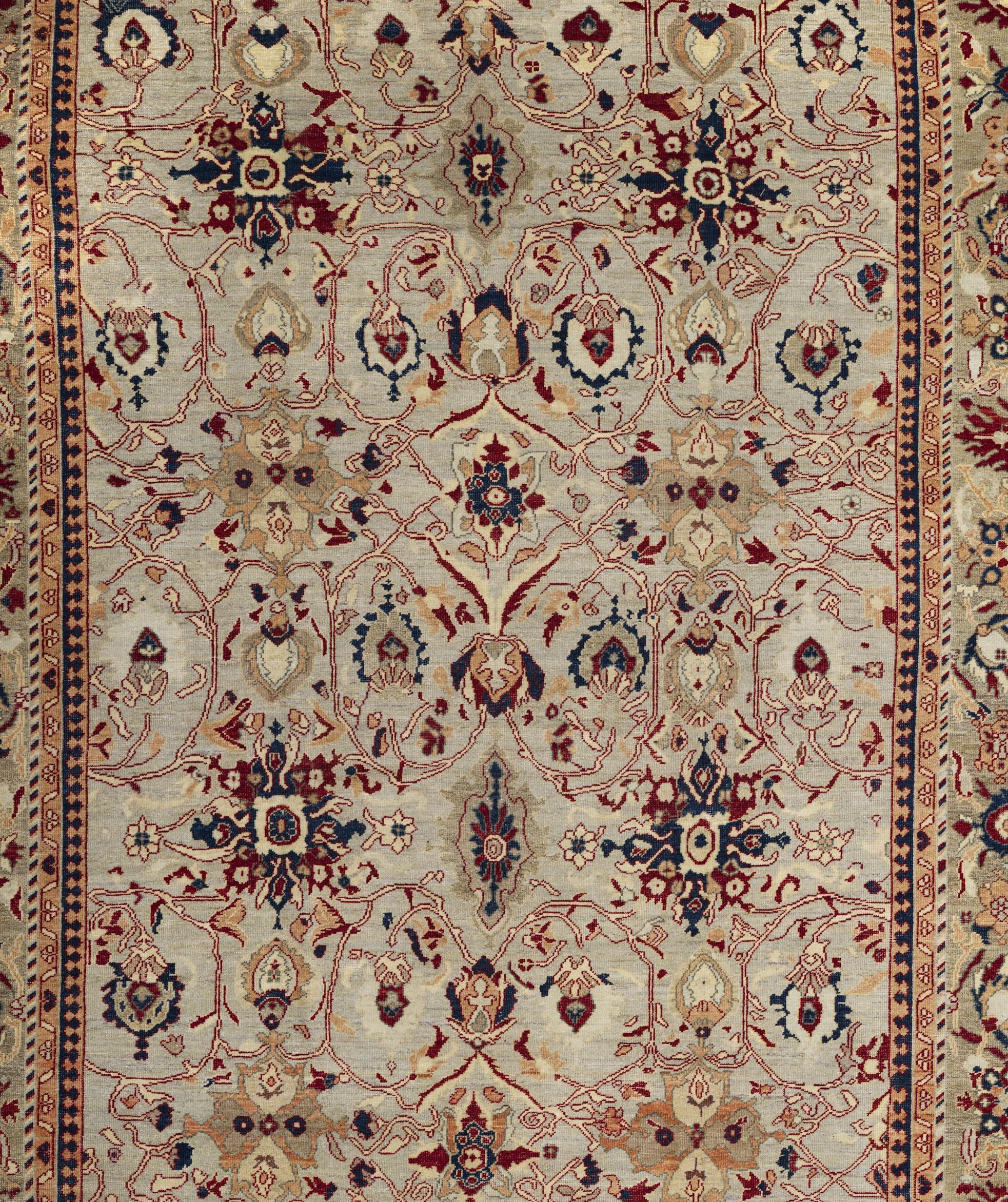 Lana Tappeto Oversize 11 ft x 15 ft - Stile Oushak in vendita