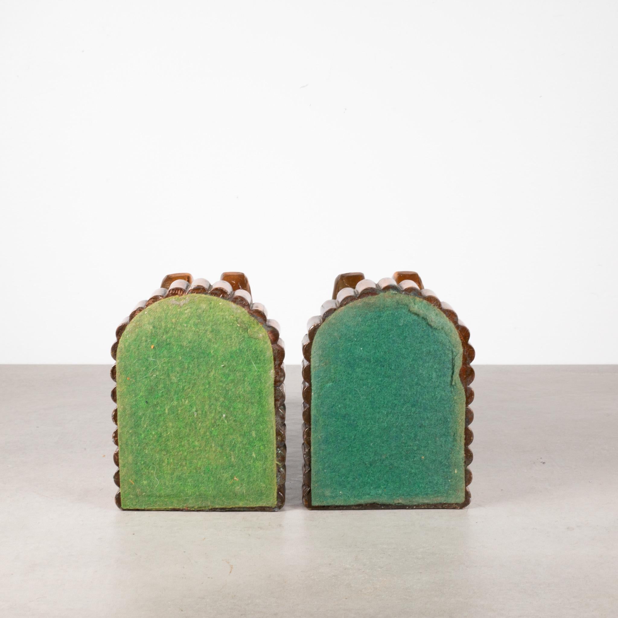 Oversize Art Deco Bronze Plated Trojan Horse Bookends, c.1930 2