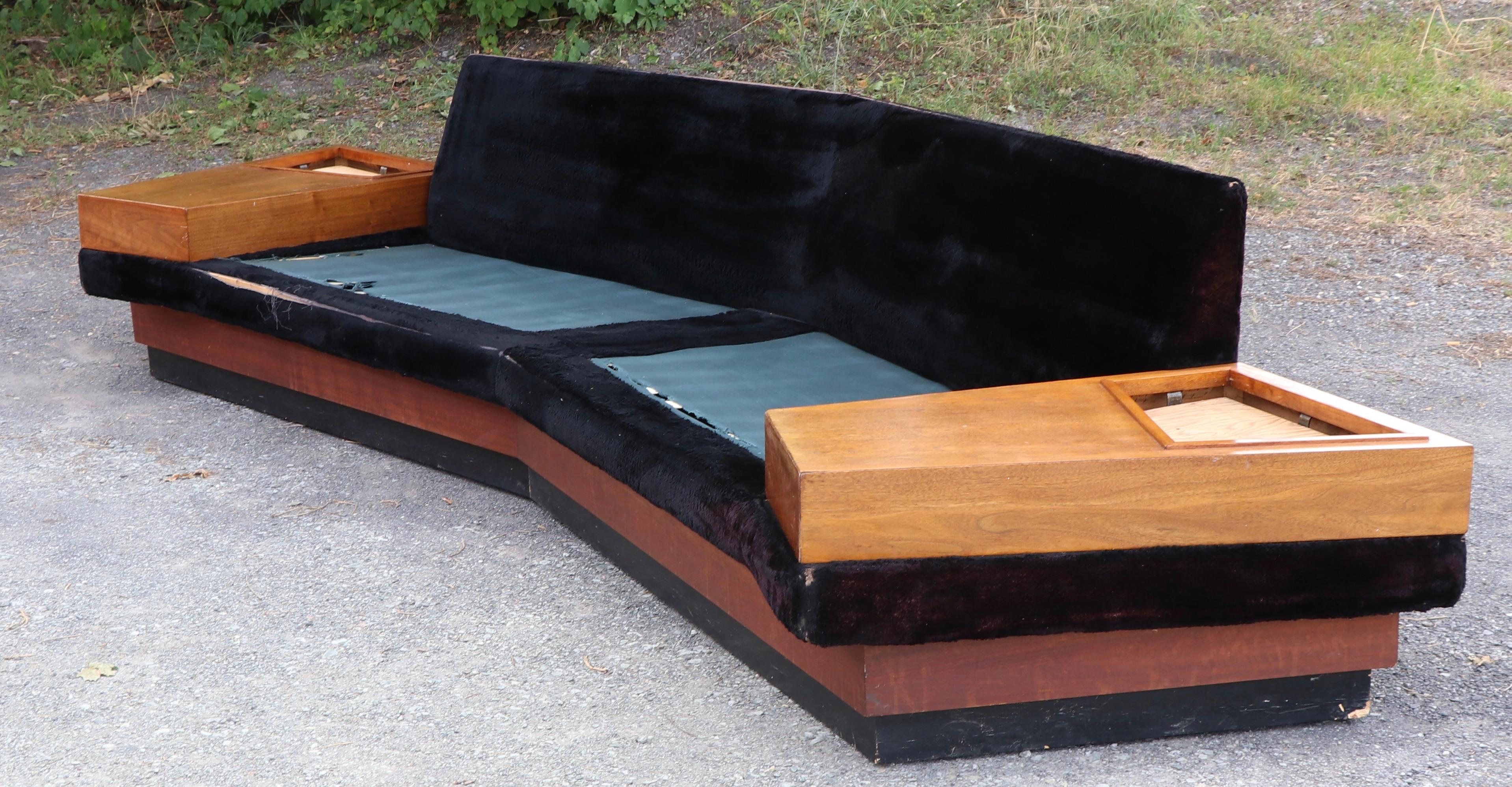 Oversize Boomerang Sofa by Adrian Pearsall 1