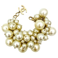 Oversize Chanel Spring 2013 Runway Pearl Cluster Bracelet