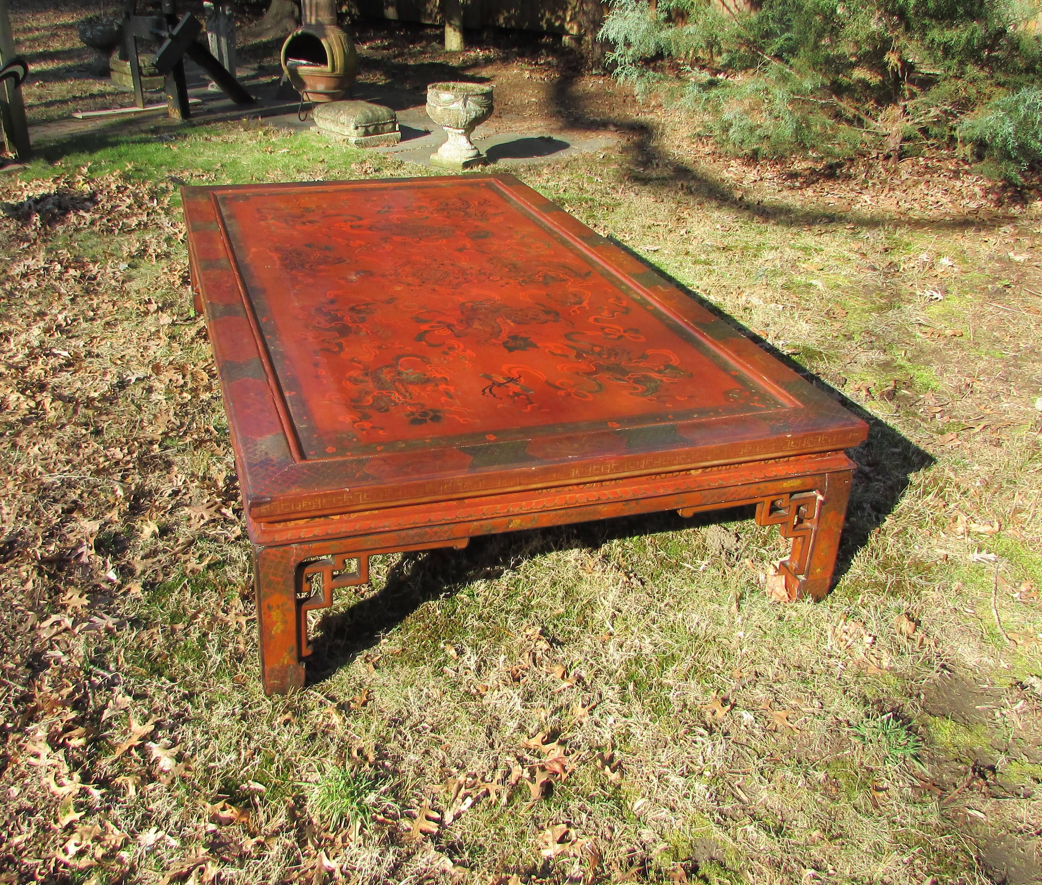 Wood Oversize Chinese Low Table Coffee Table