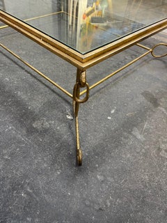 Oversize Coffee Table Bronze and Glass