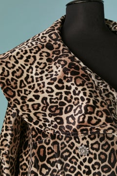 Oversize Double breasted jacket with animal print ALEXANDRE VAUTHIER New