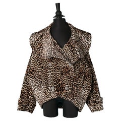 Oversize double-breasted jacket with rhinestone button ALEXANDRE VAUTHIER New