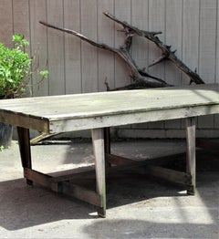 Oversize Folding Leg Rustic Camp Table