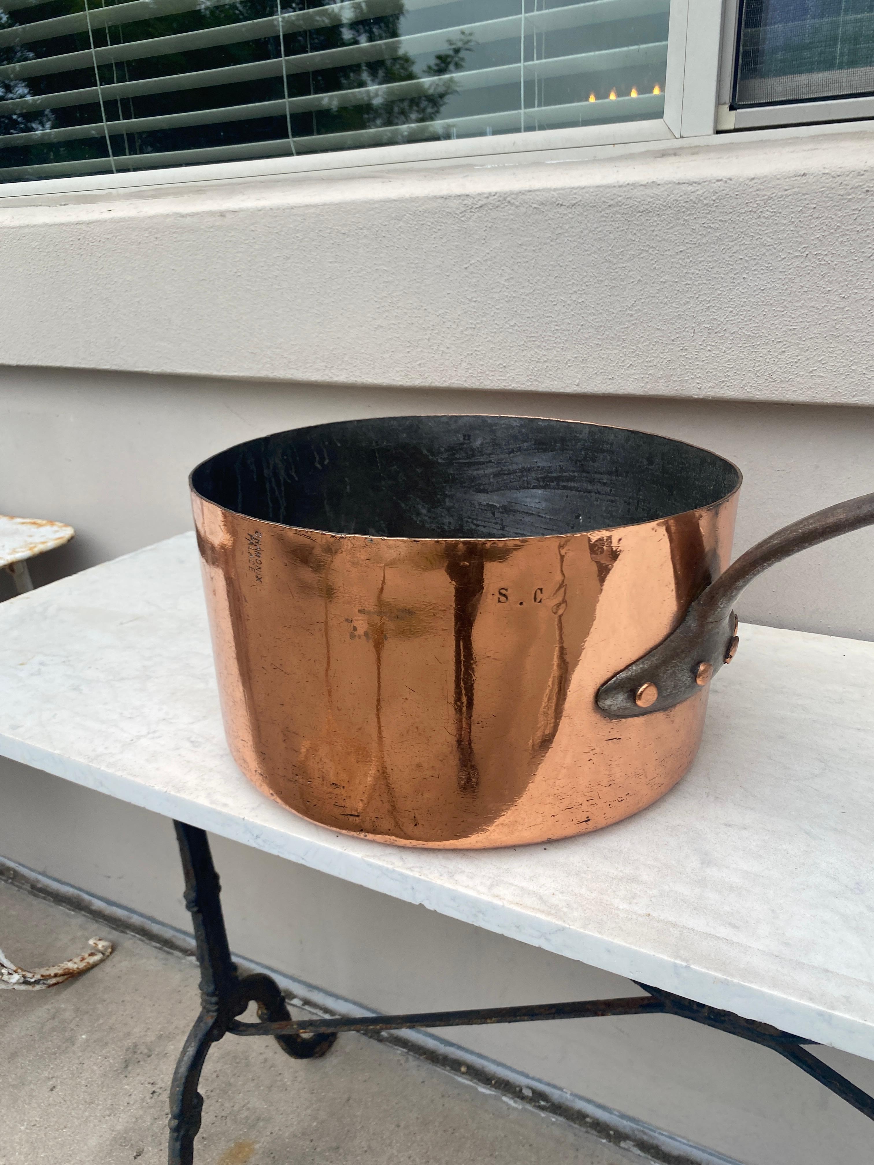Oversize French Copper Pan Chamonix Palace For Sale 1