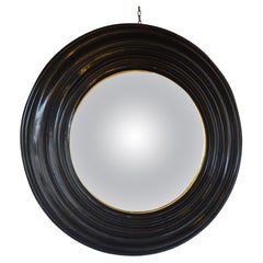 Oversize Hand Wood Convex Mirror