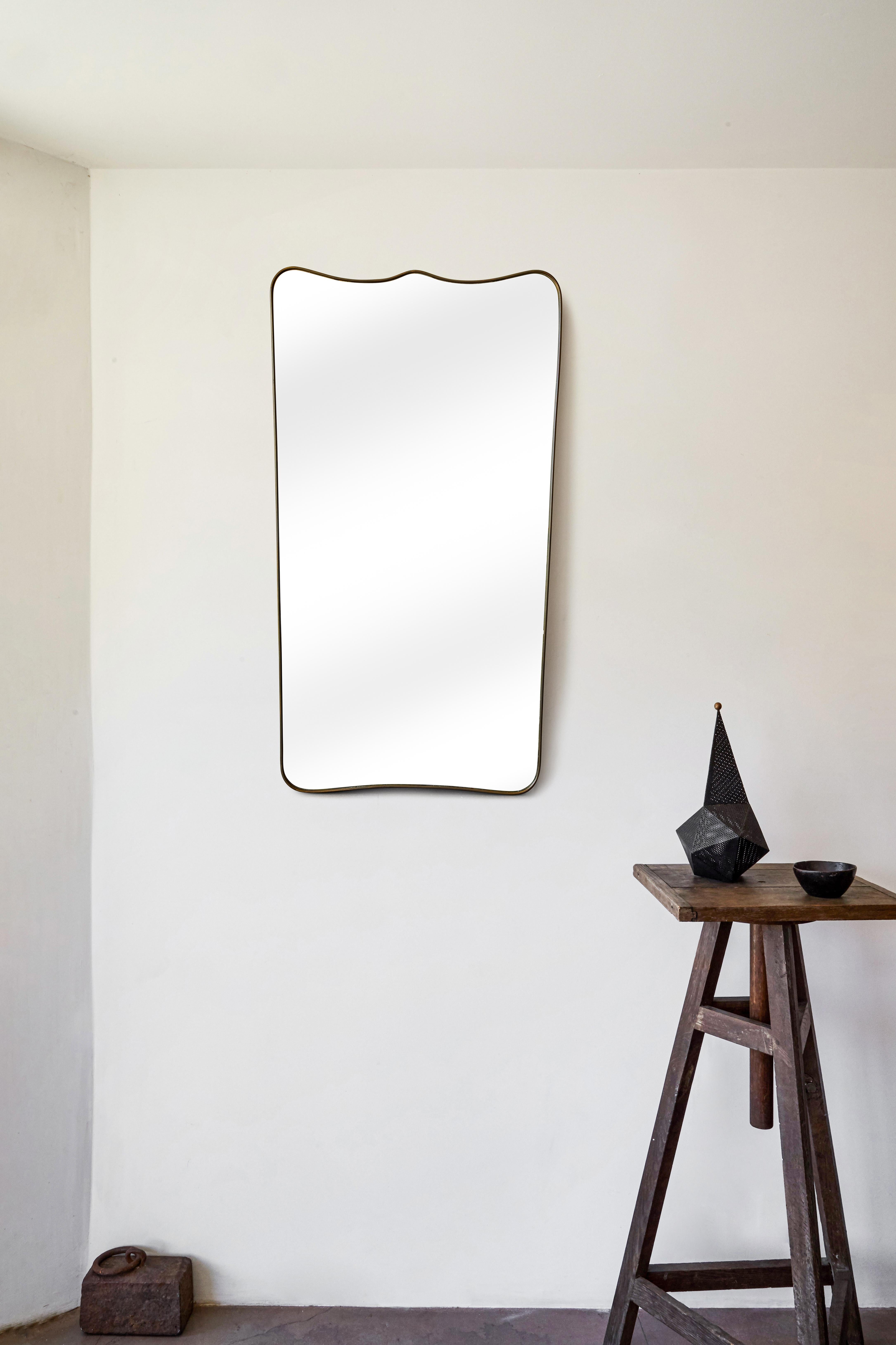 Oversize Italian Brass Mirror 4