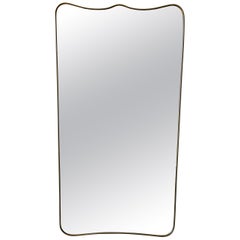 Oversize Italian Brass Mirror