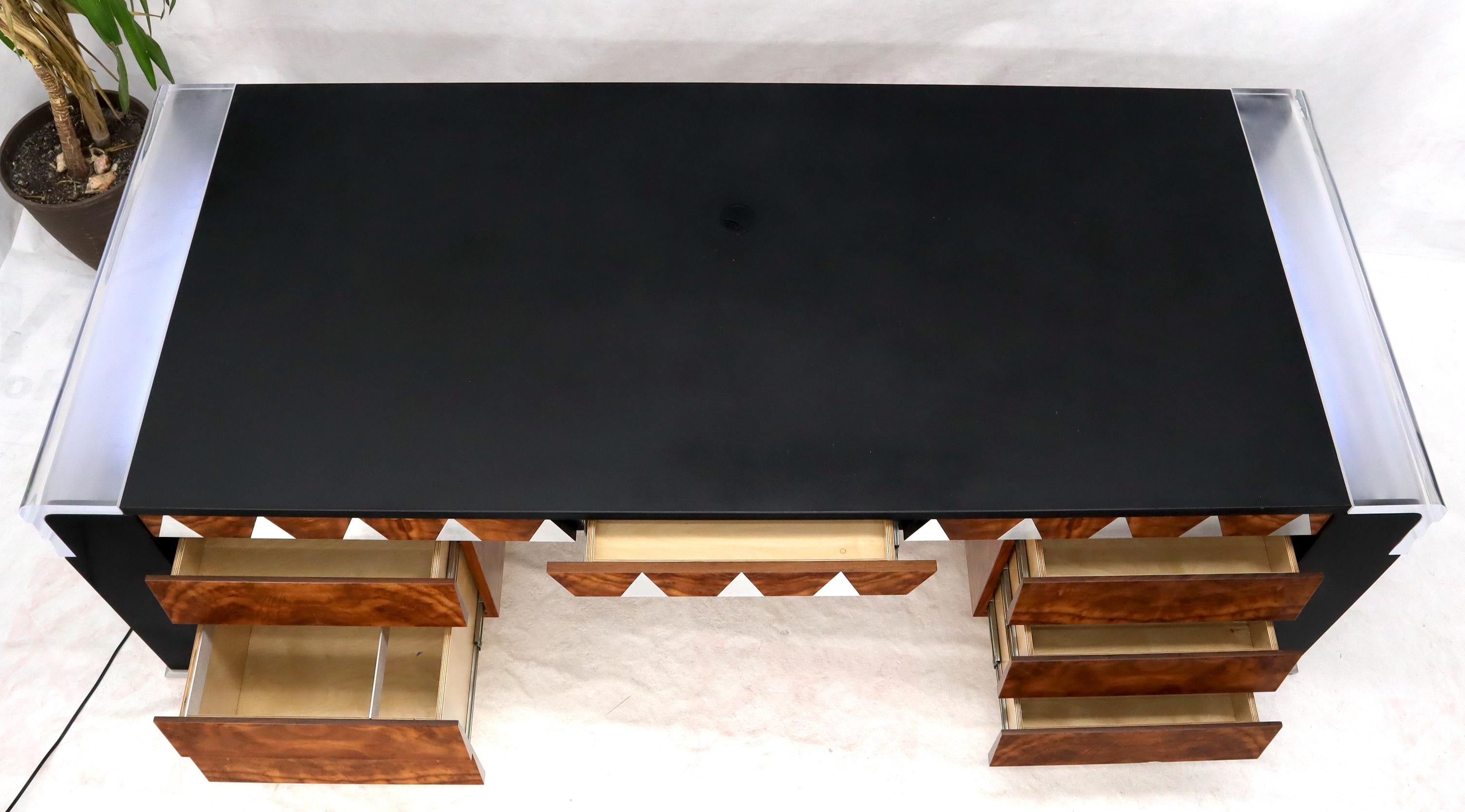 Oversize Large Important Vladimir Kagan Art Deco Executive Desk For Sale 5