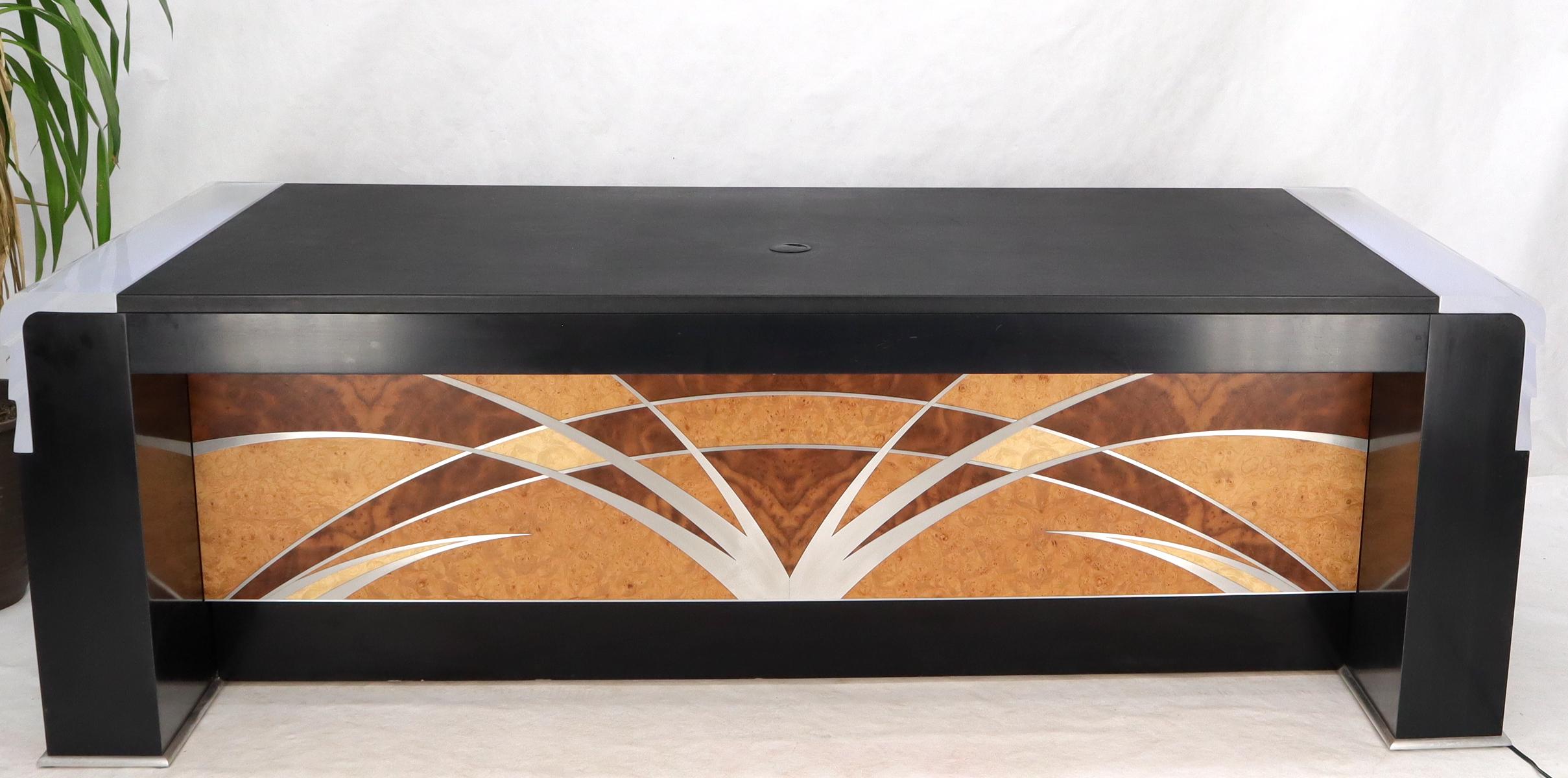 20th Century Oversize Large Important Vladimir Kagan Art Deco Executive Desk For Sale