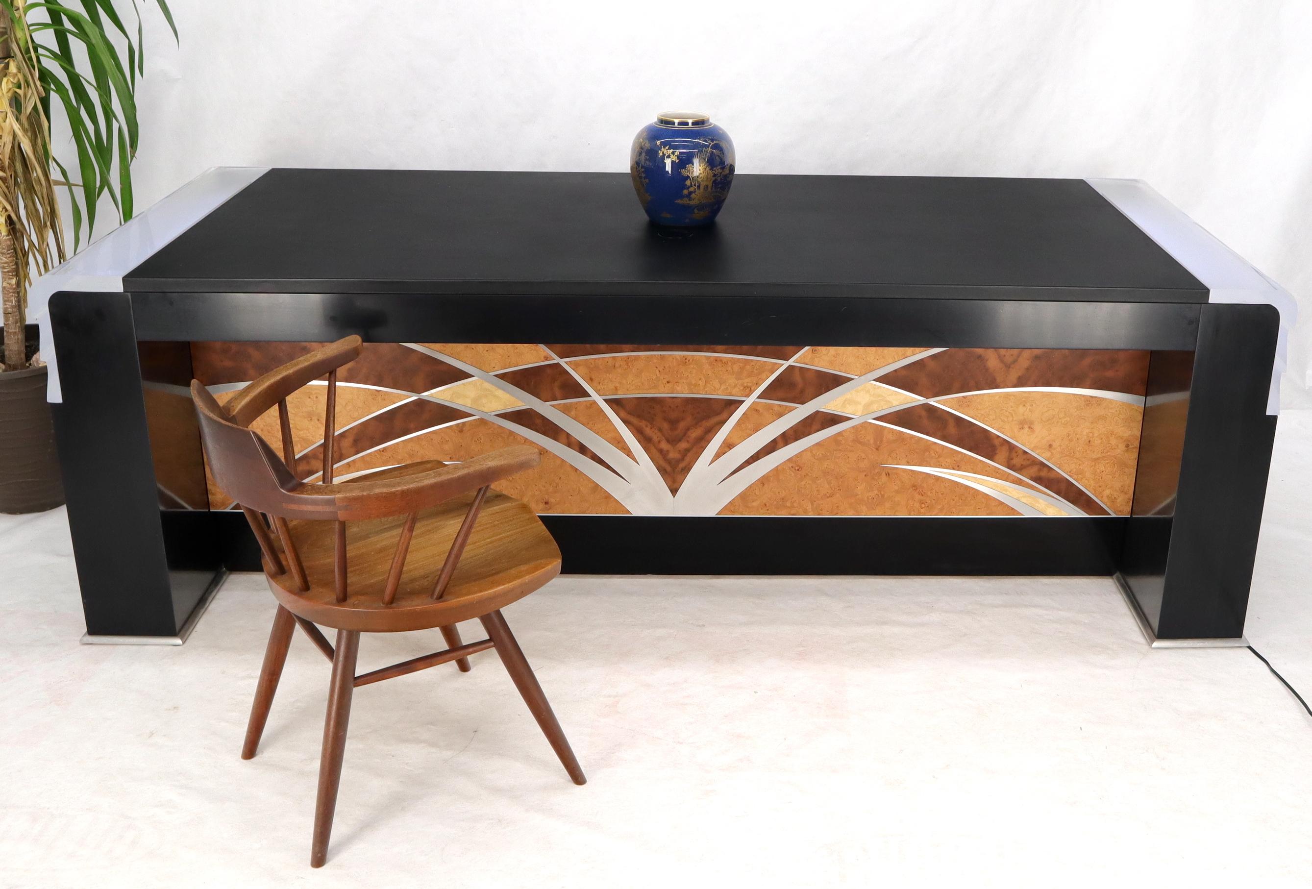 Oversize Large Important Vladimir Kagan Art Deco Executive Desk For Sale 1