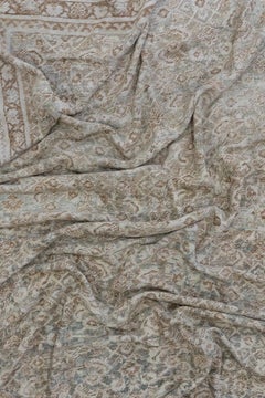 Oversize Light Green Persian Mahal Carpet