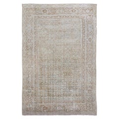 Oversize Light Green Persian Mahal Carpet