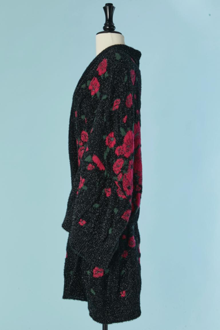Oversize lurex jacquard cardigan with belt KENZO For Sale 1
