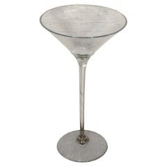 Übergroße Martini-Glas-Vase aus Kunststoff