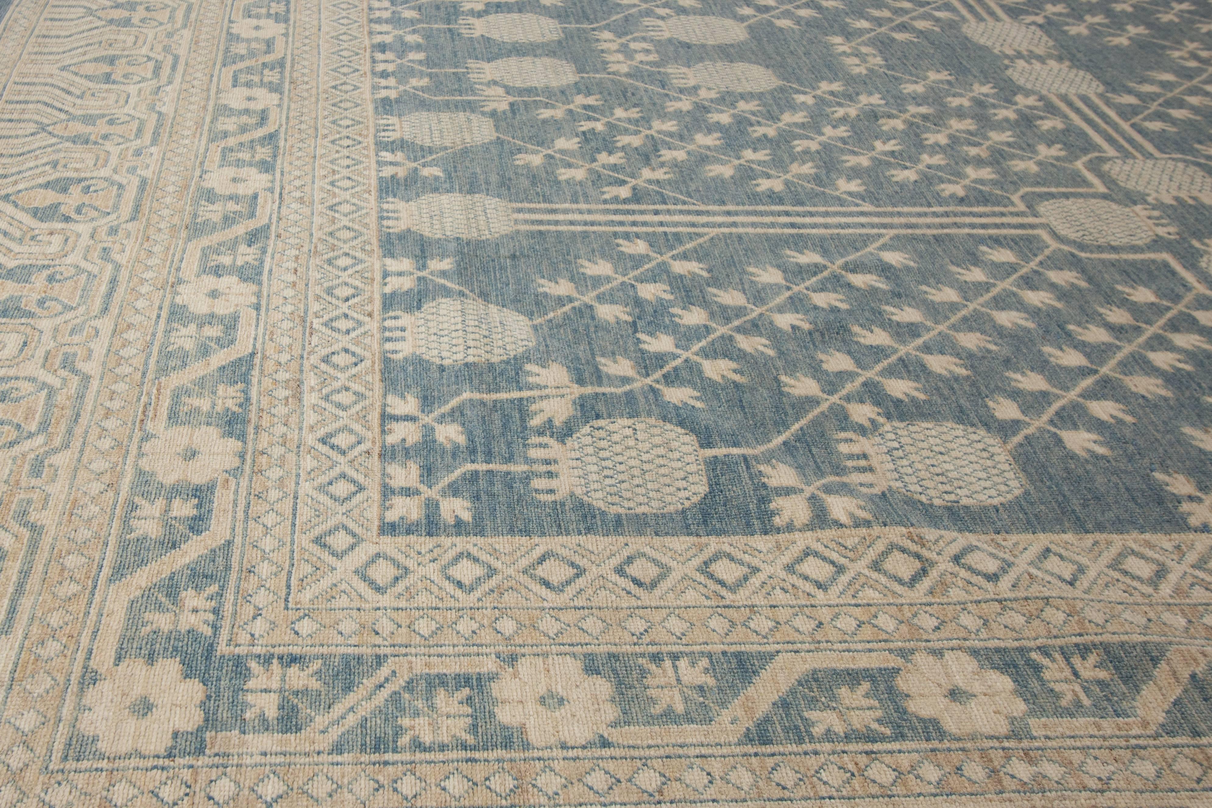 Pakistani Oversize Modern Khotan Style Rug