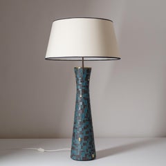 Oversize Mosaic Table Lamp, 1950s