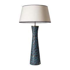 Vintage Oversize Mosaic Table Lamp, 1950s