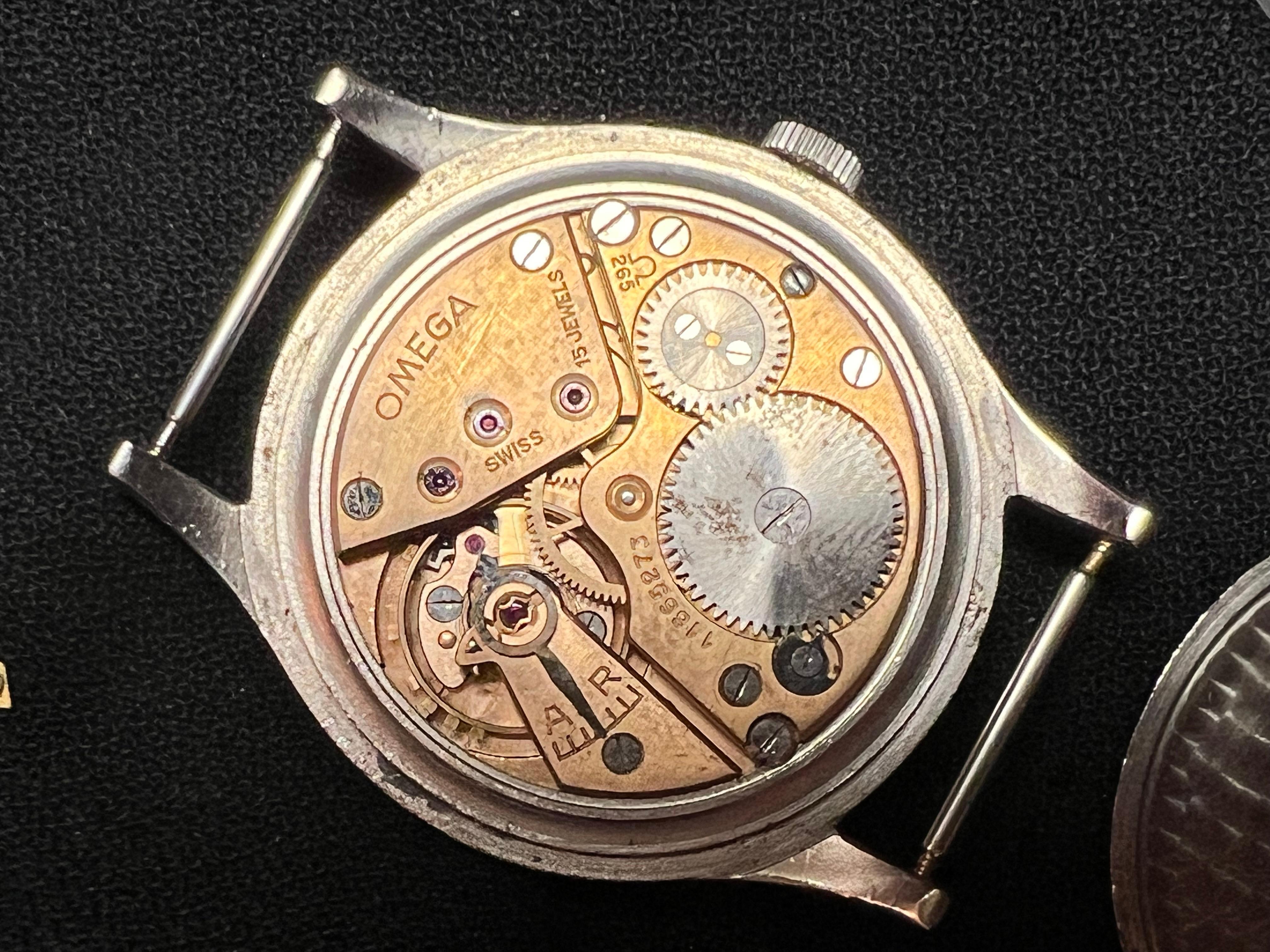Women's or Men's Oversize Omega Wrist Watch ca' 1947 For Sale