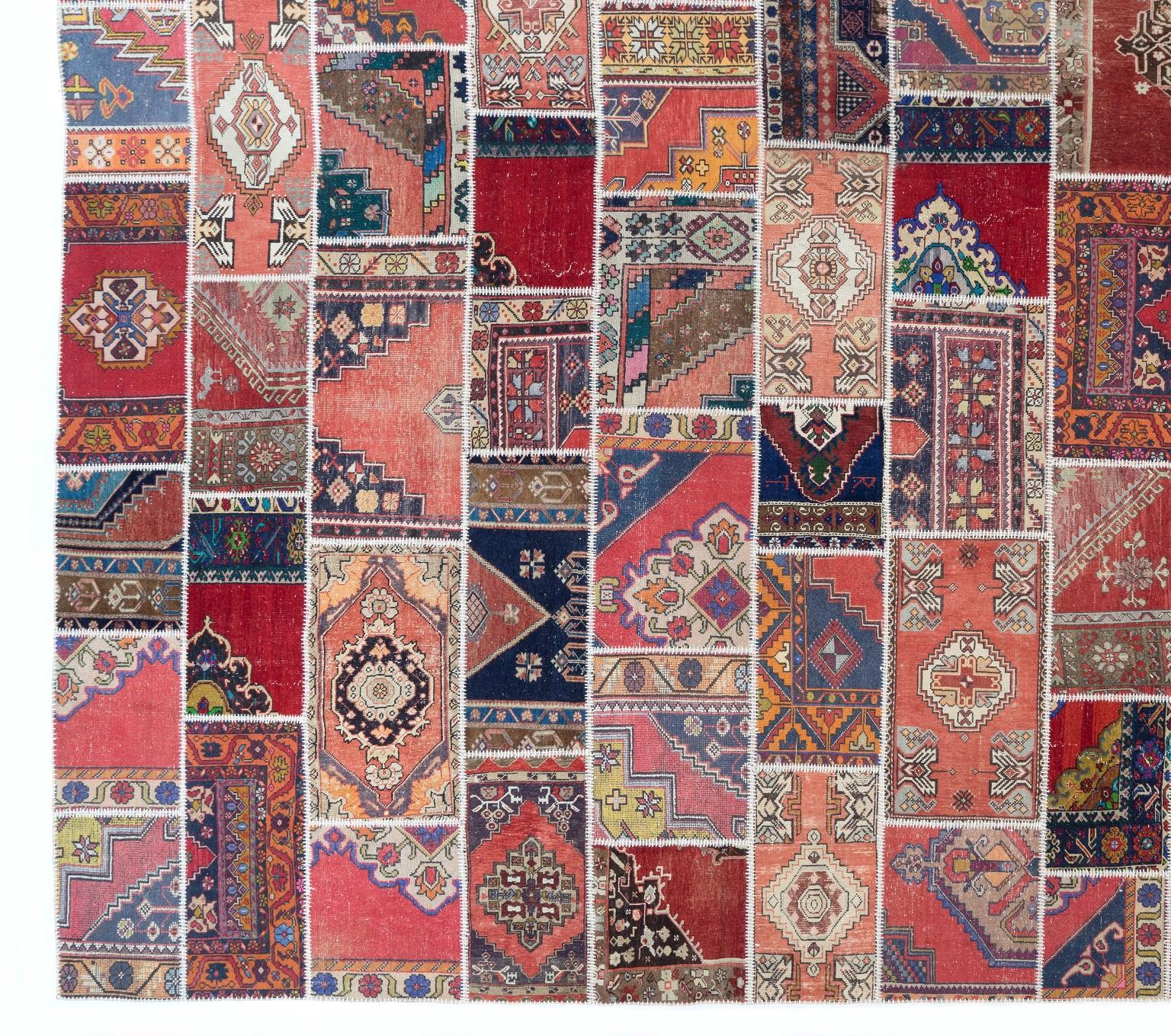 16x27 Ft Oversize Contemporary Handmade Patchwork Rug. CUSTOM OPTIONS Available  In New Condition For Sale In Philadelphia, PA